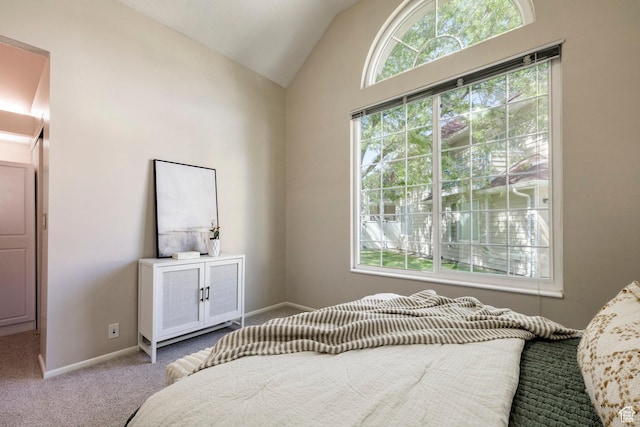5441 S Spinnaker Row, Taylorsville, UT 84123 - carpeted bedroom with lofted ceiling and baseboards