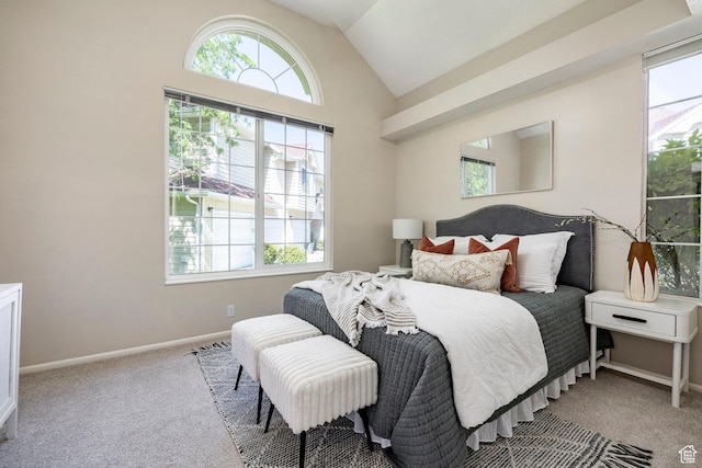 5441 S Spinnaker Row, Taylorsville, UT 84123 - bedroom featuring carpet flooring and lofted ceiling
