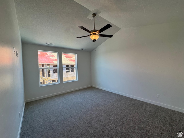 1456 N 1875 W Unit 147, Layton, UT 84041 - unfurnished room featuring carpet floors, lofted ceiling, ceiling fan, and a textured ceiling
