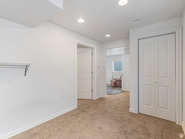 4049 E Dillons Dr N, Eagle Mountain, UT 84005 - hall featuring carpet flooring and recessed lighting