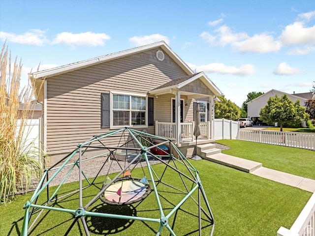 4049 E Dillons Dr N, Eagle Mountain, UT 84005 - view of front of home with a porch