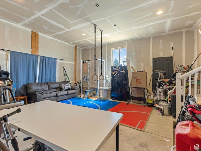 4049 E Dillons Dr N, Eagle Mountain, UT 84005 - misc room with unfinished concrete flooring