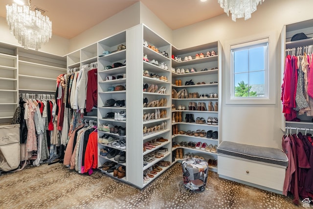 2916 S 300 E, Washington, UT 84780 - spacious closet with a chandelier