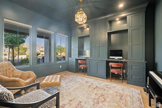 2916 S 300 E, Washington, UT 84780 - office featuring light wood-style flooring and recessed lighting