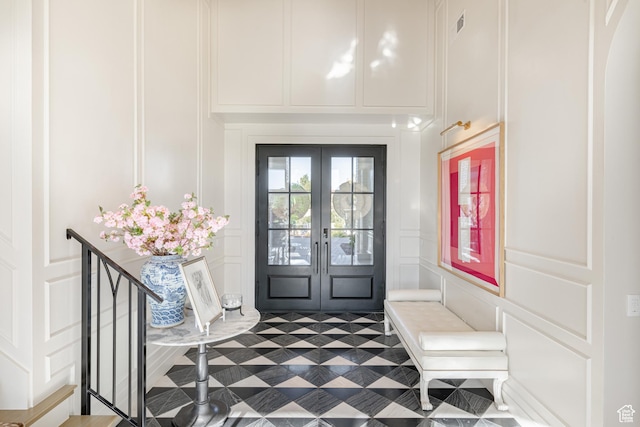 2916 S 300 E, Washington, UT 84780 - entrance foyer featuring a decorative wall and french doors