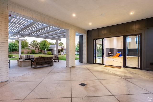 2916 S 300 E, Washington, UT 84780 - view of patio / terrace featuring a pergola and an outdoor living space