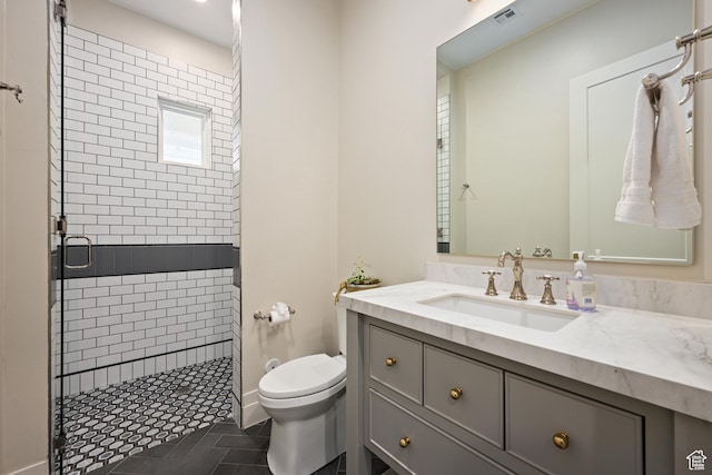2916 S 300 E, Washington, UT 84780 - full bath with a stall shower, vanity, and tile patterned floors
