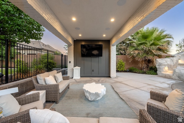 2916 S 300 E, Washington, UT 84780 - fenced backyard featuring a patio area and an outdoor living space