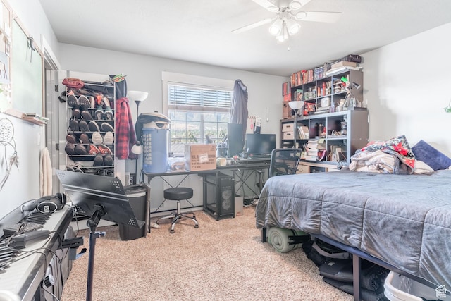 287 E 2300 N Unit 30, North Ogden, UT 84414 - carpeted bedroom with ceiling fan