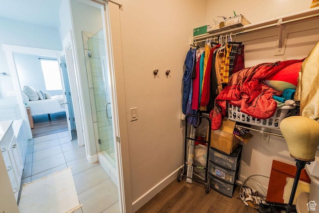 7390 N Pawnee Rd, Eagle Mountain, UT 84005 - spacious closet with wood finished floors