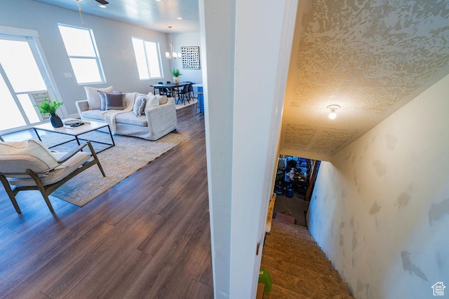 7390 N Pawnee Rd, Eagle Mountain, UT 84005 - living area featuring wood finished floors