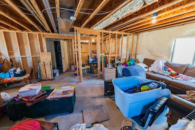 7390 N Pawnee Rd, Eagle Mountain, UT 84005 - view of unfinished basement