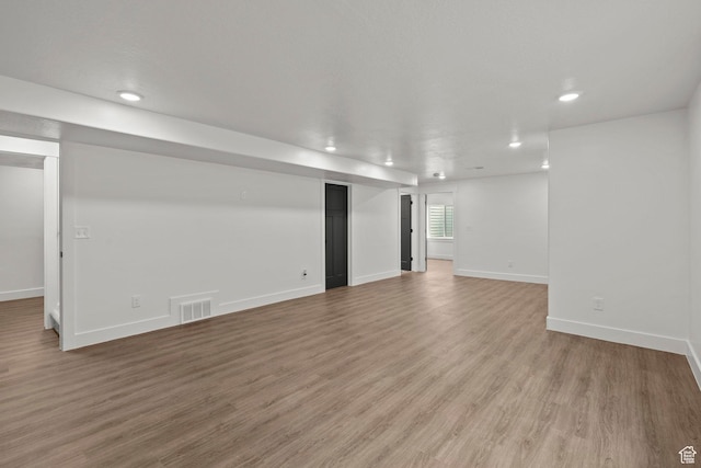 3873 E S Pass Cv, Eagle Mountain, UT 84005 - basement featuring recessed lighting and light wood-style floors