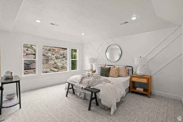 3873 E S Pass Cv, Eagle Mountain, UT 84005 - carpeted bedroom featuring recessed lighting and a textured ceiling