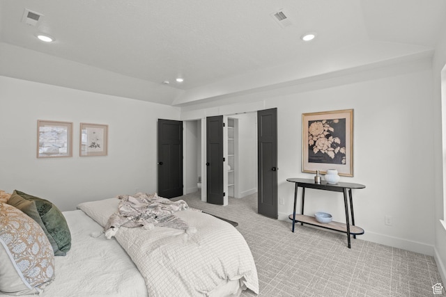 3873 E S Pass Cv, Eagle Mountain, UT 84005 - bedroom with light carpet, recessed lighting, and a spacious closet
