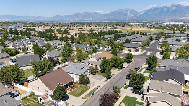 4974 W Diamondback Dr, Riverton, UT 84096 - aerial view of residential area with a mountain backdrop