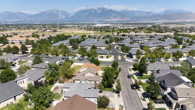 4974 W Diamondback Dr, Riverton, UT 84096 - aerial view of residential area with mountains
