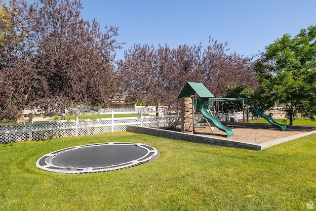 13571 S Meadow Heights Ln, Draper, UT 84020 - community playground featuring a trampoline