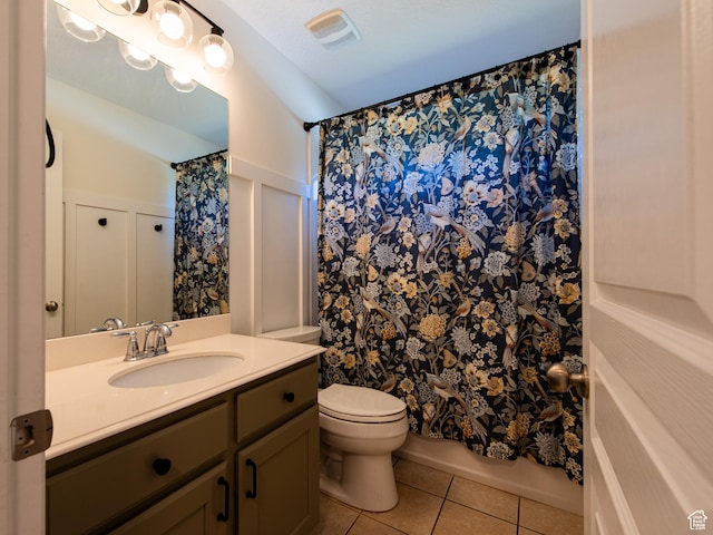 552 E Sunset Stream Way, Draper, UT 84020 - bathroom with tile patterned floors and vanity