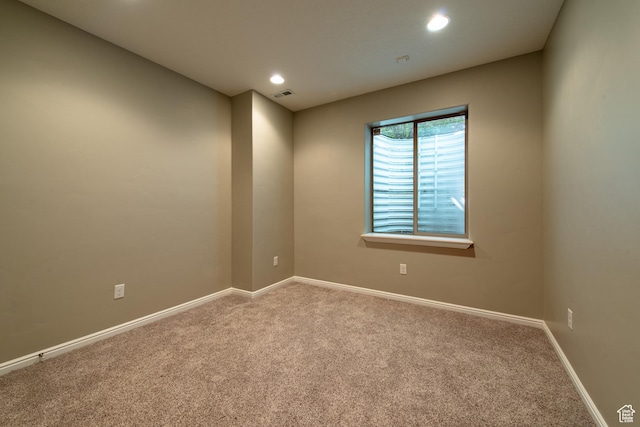 552 E Sunset Stream Way, Draper, UT 84020 - carpeted empty room featuring recessed lighting