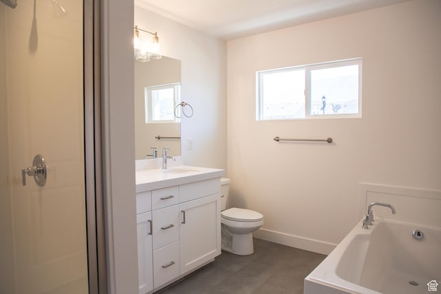 1362 N 1810 E, Spanish Fork, UT 84660 - full bathroom with vanity, a garden tub, and a shower stall
