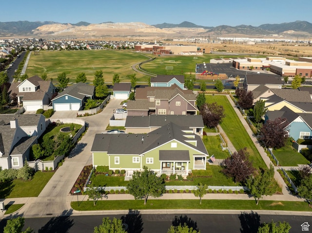 10296 S Salmon Dr, South Jordan, UT 84095 - aerial view of residential area with a mountain backdrop