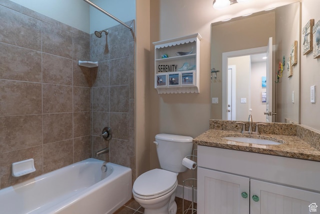 10296 S Salmon Dr, South Jordan, UT 84095 - bathroom with vanity and bathtub / shower combination