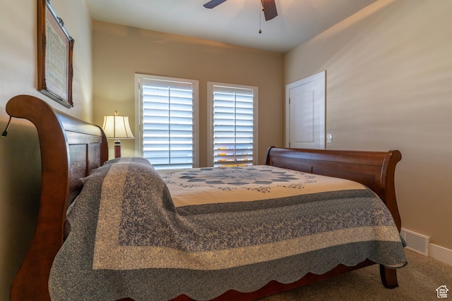 10296 S Salmon Dr, South Jordan, UT 84095 - bedroom with carpet and a ceiling fan