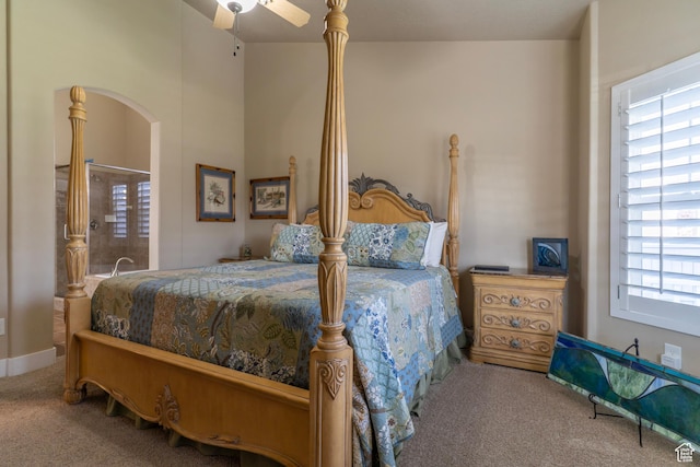 10296 S Salmon Dr, South Jordan, UT 84095 - bedroom featuring carpet flooring, multiple windows, and a ceiling fan
