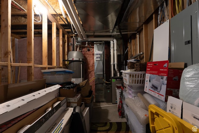 10296 S Salmon Dr, South Jordan, UT 84095 - unfinished basement with heating unit and water heater