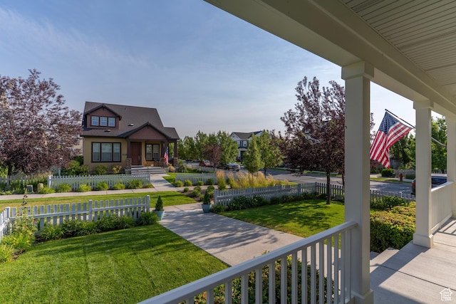 10296 S Salmon Dr, South Jordan, UT 84095 - view of yard with a porch