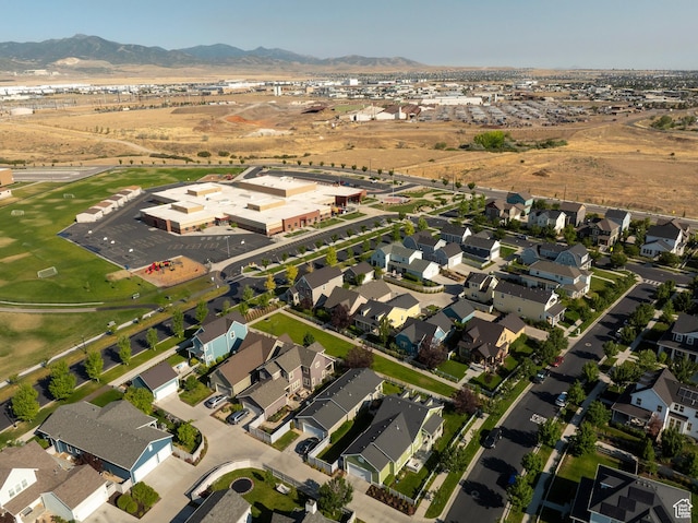 10296 S Salmon Dr, South Jordan, UT 84095 - aerial view of property's location with a mountain backdrop and nearby suburban area