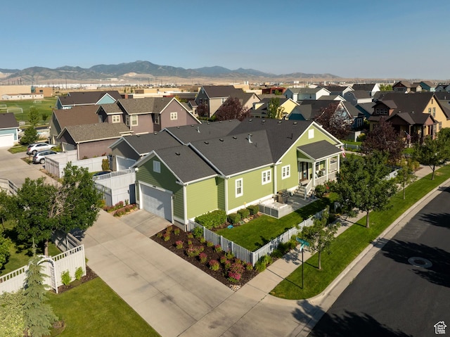 10296 S Salmon Dr, South Jordan, UT 84095 - aerial view of residential area with a mountain backdrop