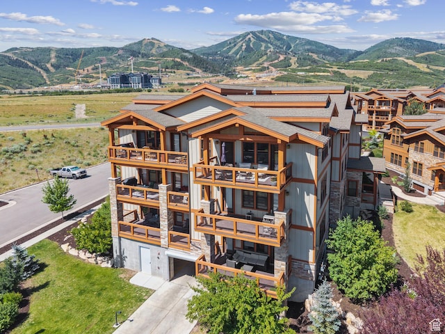 9855 Vista Dr Unit 103, Heber City, UT 84032 - aerial view of property and surrounding area with a mountain backdrop