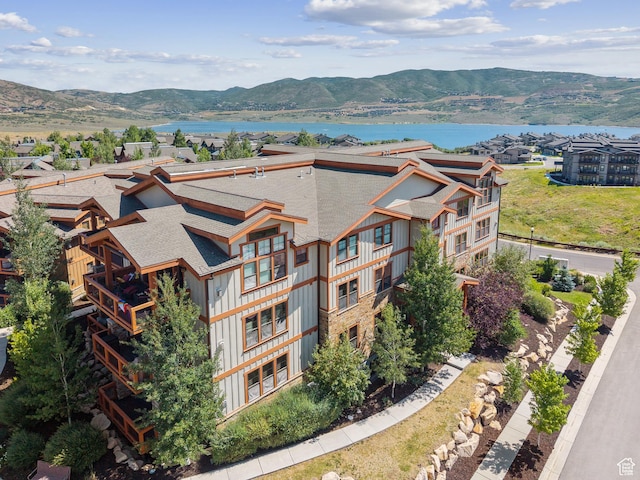 9855 Vista Dr Unit 103, Heber City, UT 84032 - drone / aerial view of a water and mountain view