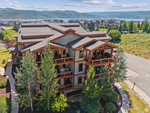 9855 Vista Dr Unit 103, Heber City, UT 84032 - aerial view of property and surrounding area with a water and mountain view
