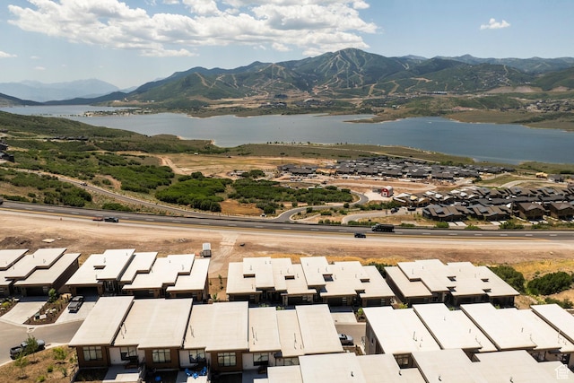855 E Klaim Dr, Hideout, UT 84036 - aerial view of residential area with a water and mountain view