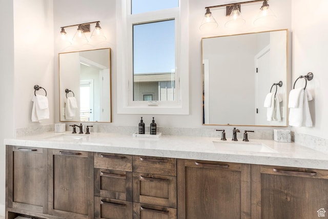 855 E Klaim Dr, Hideout, UT 84036 - bathroom with healthy amount of natural light and double vanity