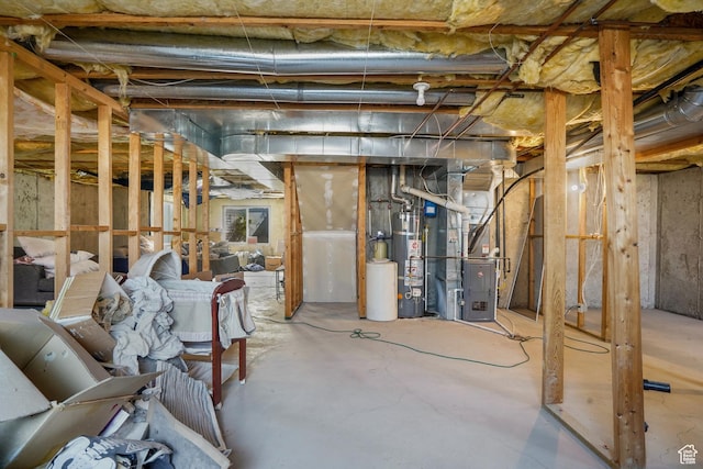 3641 S Country W Dr W, Magna, UT 84044 - unfinished basement with strapped water heater and heating unit