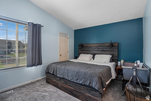 3641 S Country W Dr W, Magna, UT 84044 - carpeted bedroom featuring vaulted ceiling and baseboards