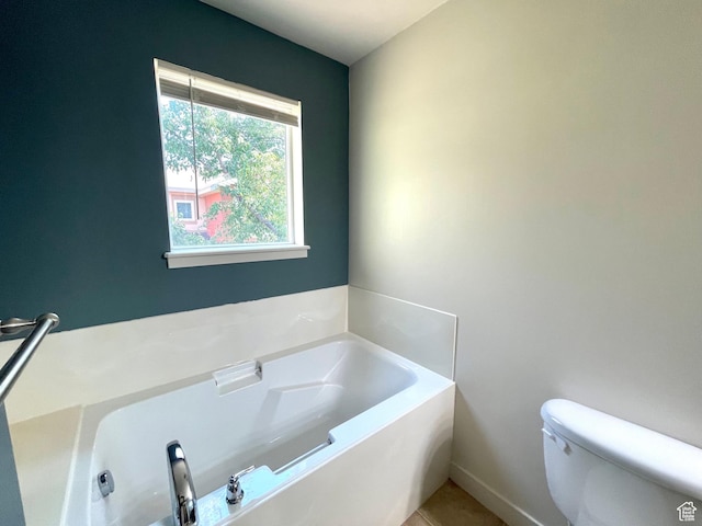 3794 W Angelica Ct, South Jordan, UT 84095 - full bath with a garden tub and tile patterned flooring