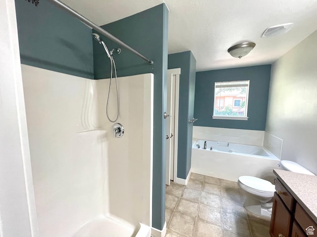 3794 W Angelica Ct, South Jordan, UT 84095 - bathroom with vanity, a stall shower, and a garden tub