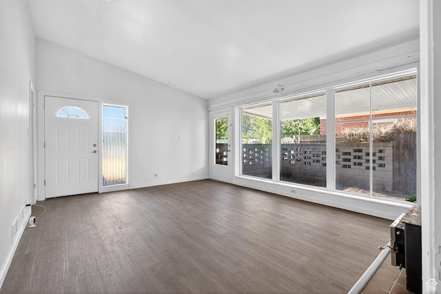 945 N 1200 W, Salt Lake City, UT 84116 - unfurnished living room with vaulted ceiling and wood finished floors