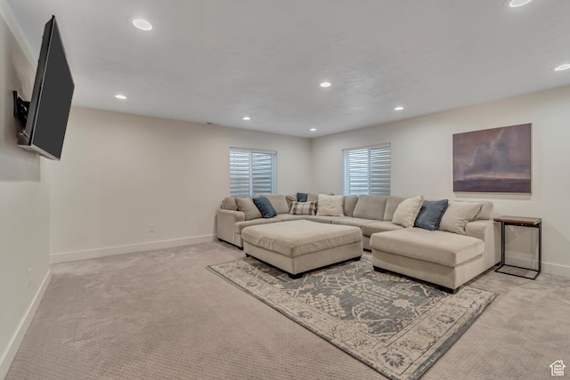 4913 E Golden Meadow Xing, Eagle Mountain, UT 84005 - living area with light colored carpet and recessed lighting