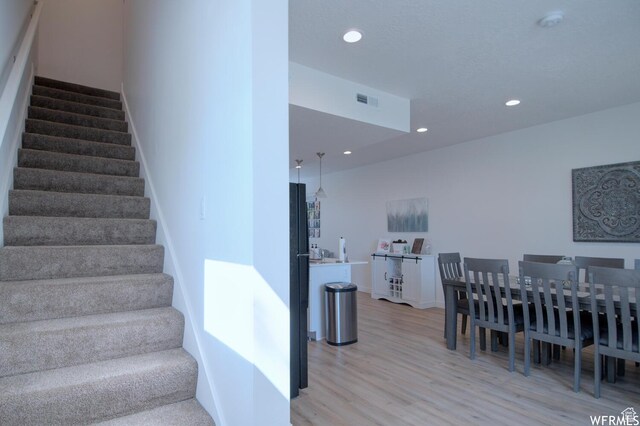 1690 S 225 W, Clearfield, UT 84015 - stairway featuring wood finished floors and recessed lighting