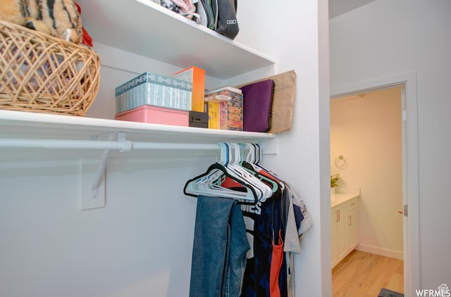 1690 S 225 W, Clearfield, UT 84015 - walk in closet with wood finished floors