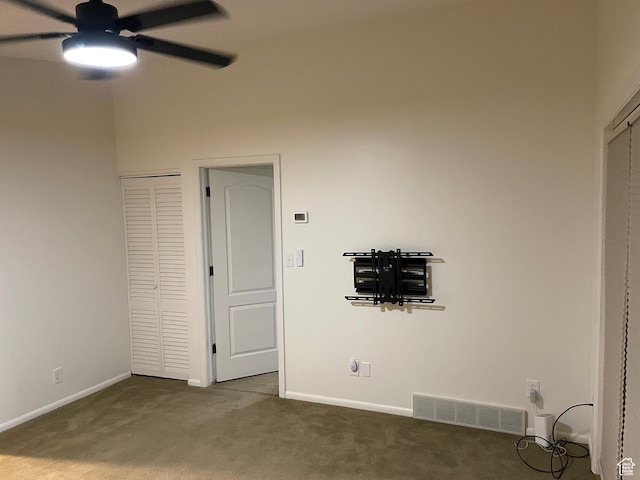 484 N 300 W, Logan, UT 84321 - unfurnished bedroom featuring carpet floors and a ceiling fan