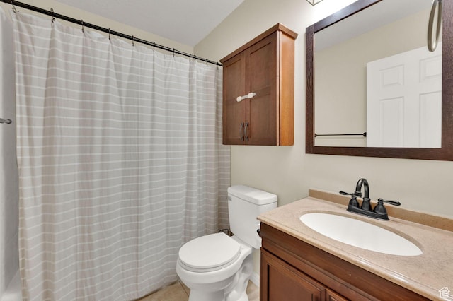 1609 N 2275 W, Clinton, UT 84015 - bathroom featuring vanity, curtained shower, and tile patterned flooring