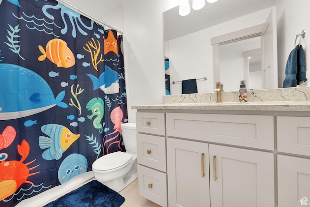 2423 W Cedarline Loop, Stockton, UT 84071 - full bathroom with vanity and curtained shower