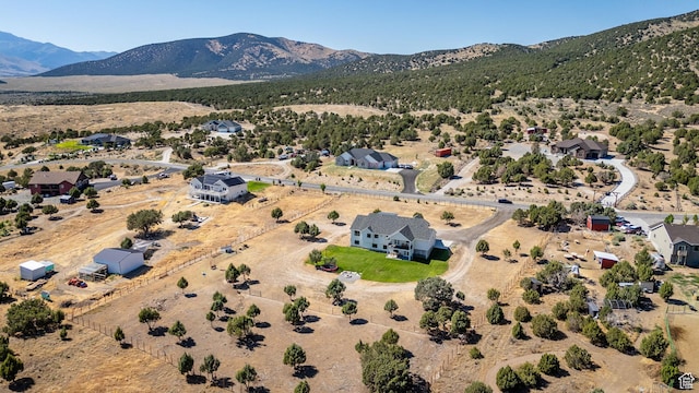 2423 W Cedarline Loop, Stockton, UT 84071 - aerial view of a mountain backdrop and a desert landscape